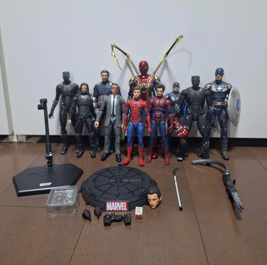 アメコミフィギュアセット スパイダーマン ブラックパンサー