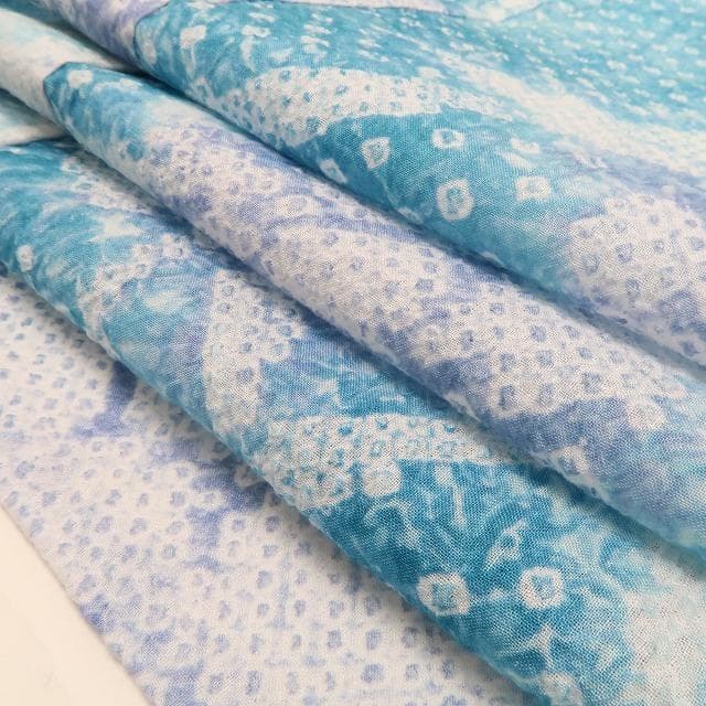 新品 有松鳴海絞り 夏着物 綿 仕付け糸付 トールサイズ 高級浴衣 6415