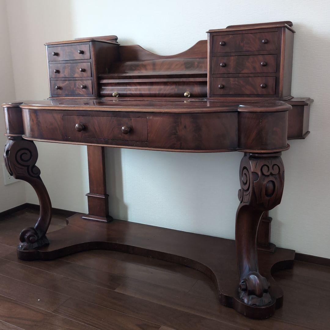 アンティーク木製文机 西洋 大正