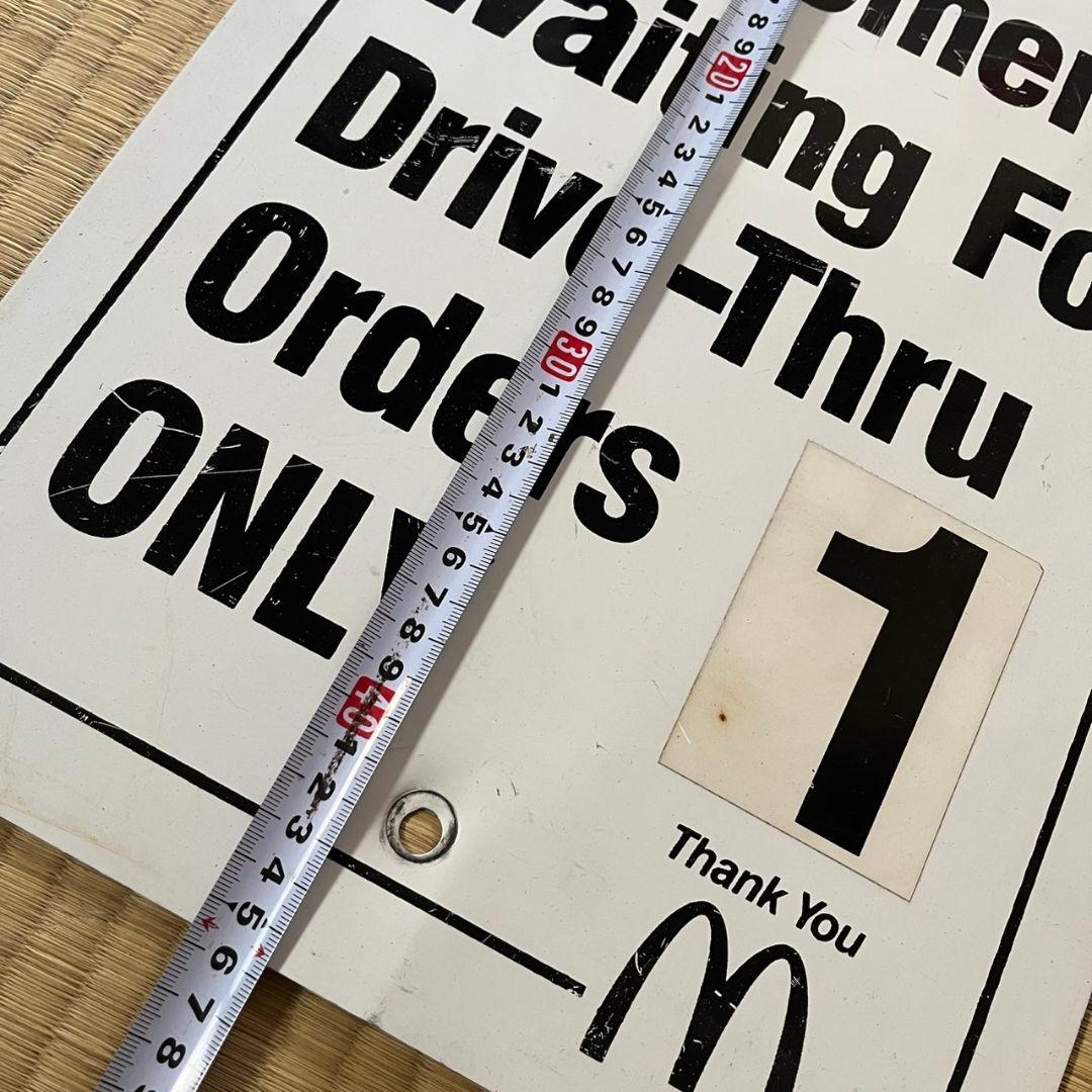 マクドナルド ドライブスルー 看板 ビンテージ
