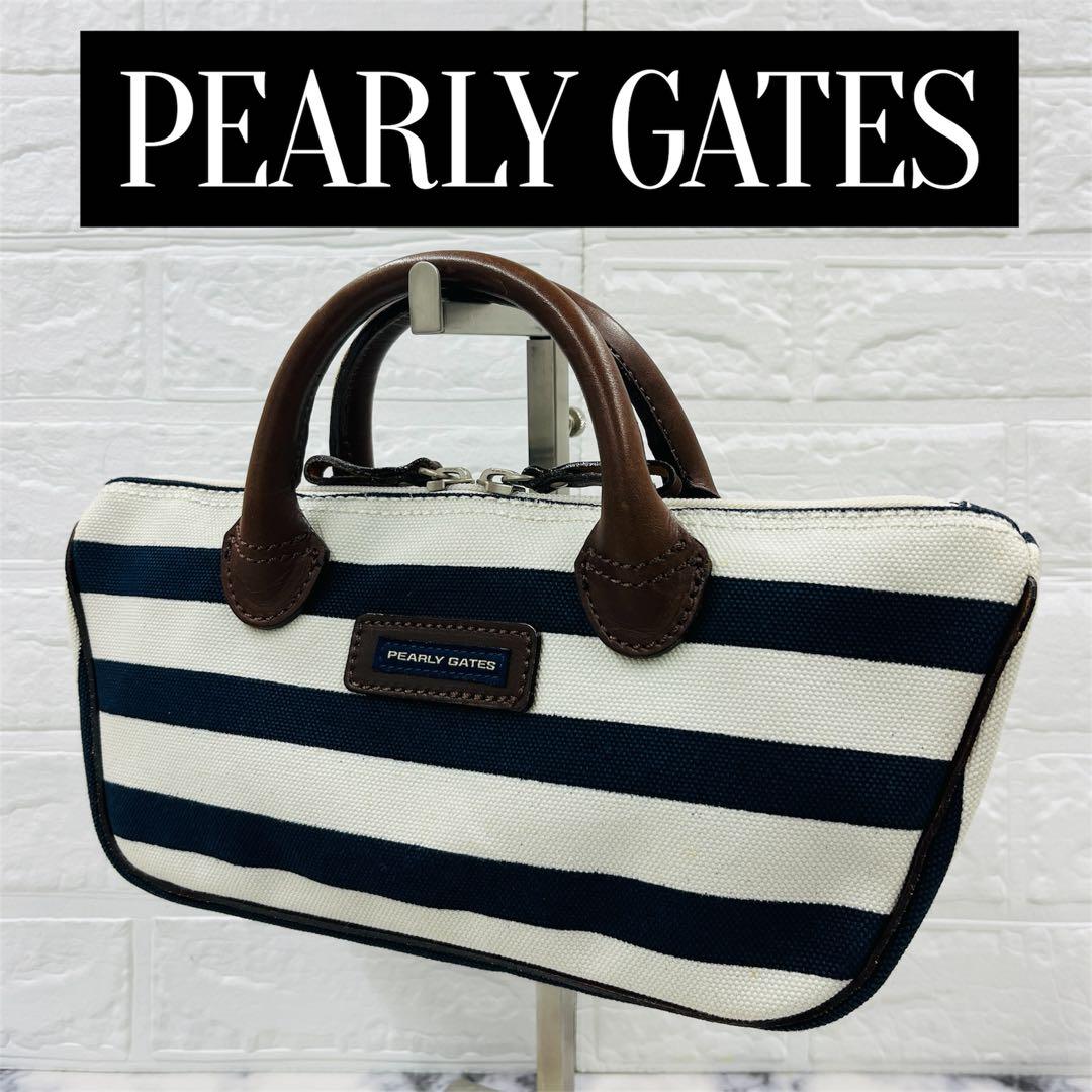 【PEARLY GATES】パーリーゲイツ カートバッグ キャンバス レザー