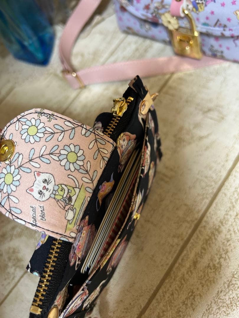 ゆきんこ様 アコーディオンお財布ショルダーバッグ ジョリーフルール