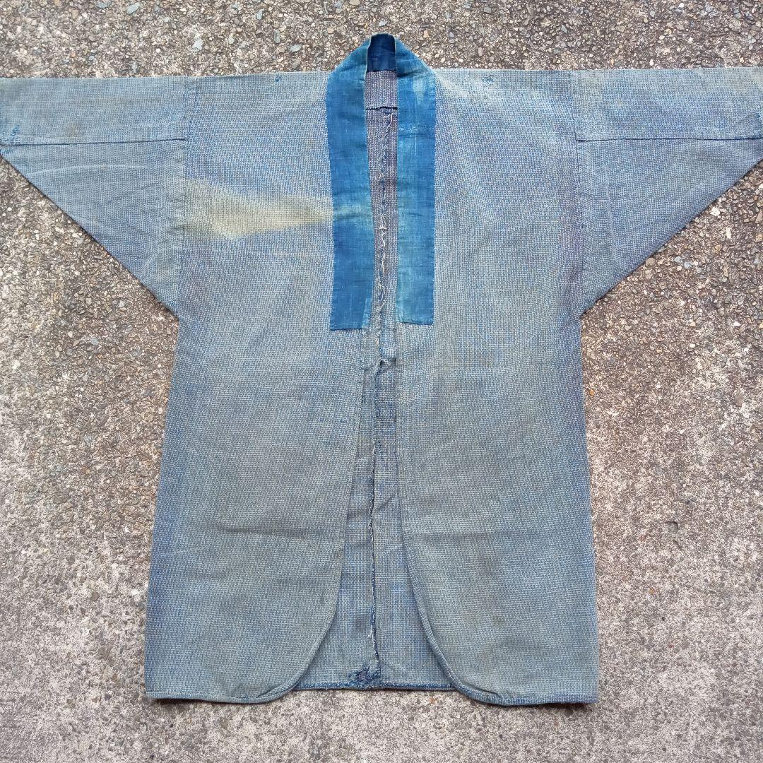 シンプル　野良着　襤褸　羽織　アンティーク