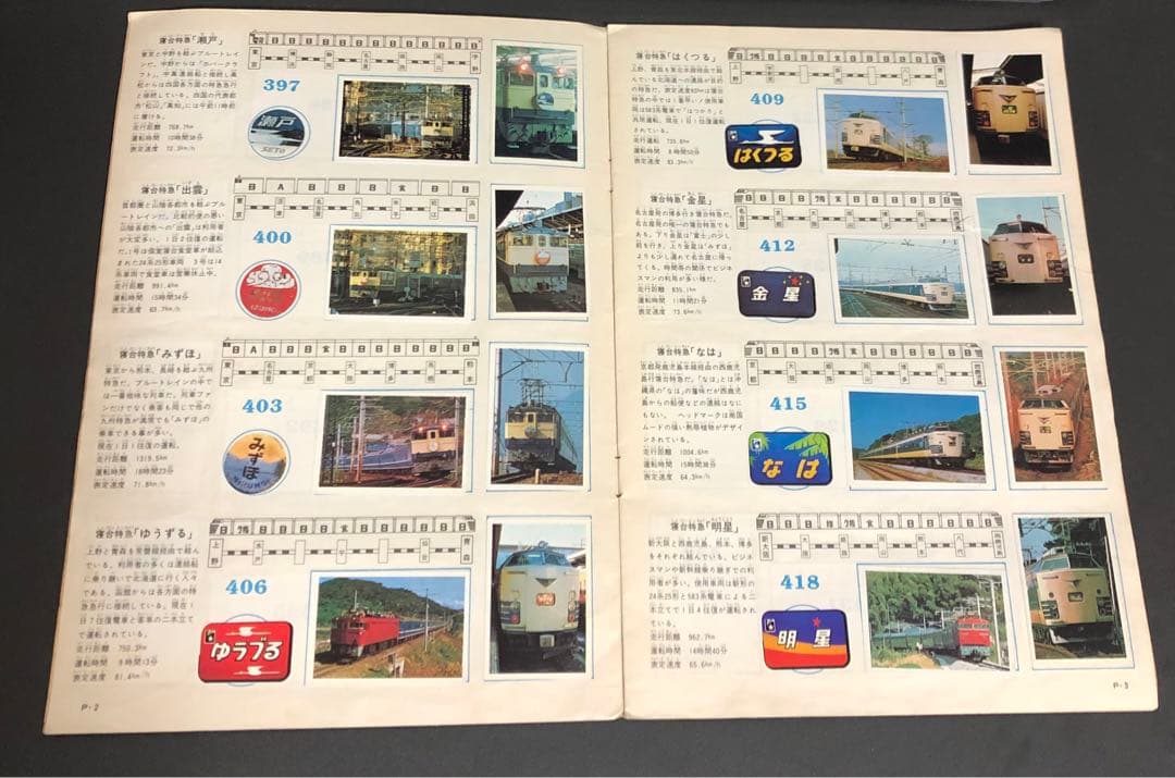 管理番号274 シールコレクションスタンプ特急急行シリーズ3冊セット【1枚不足】