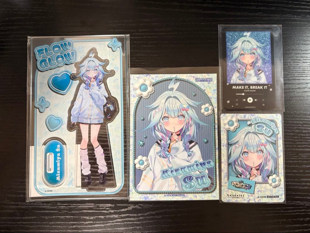 ホロライブ 水宮枢 カラオケの鉄人 ミュージックプレイヤー風カード　4点セット