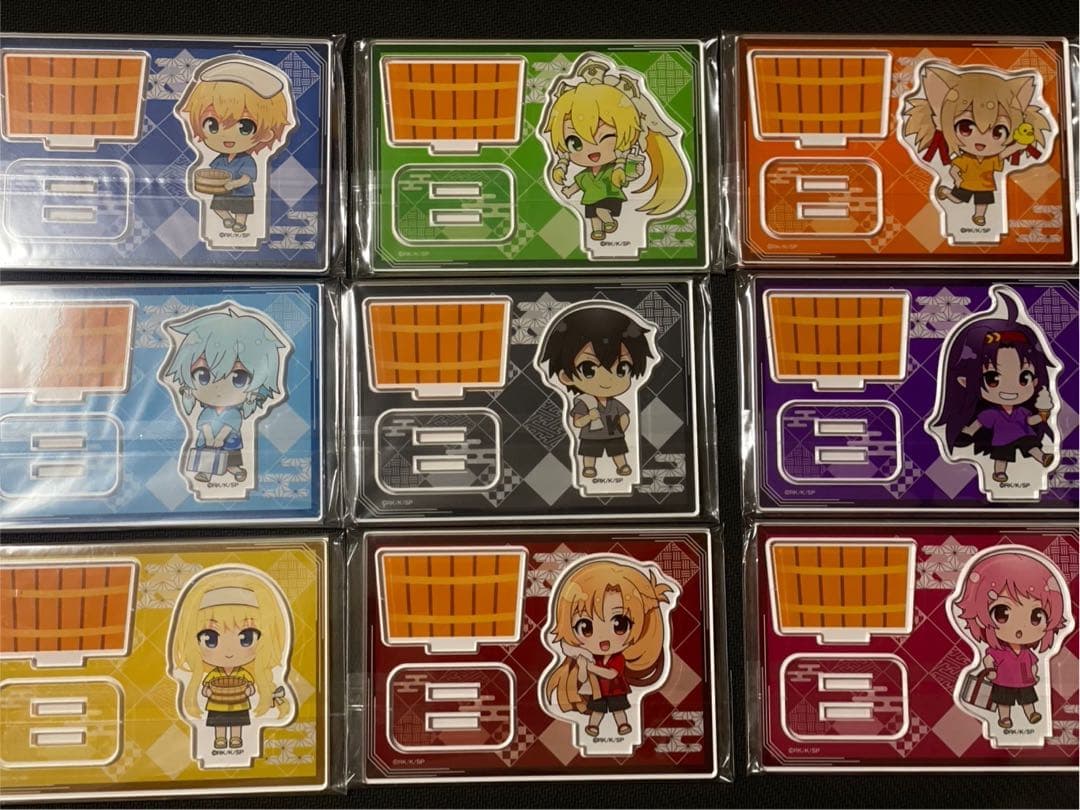 極楽流ミニキャラ桶アクリルスタンド　ソードアートオンライン