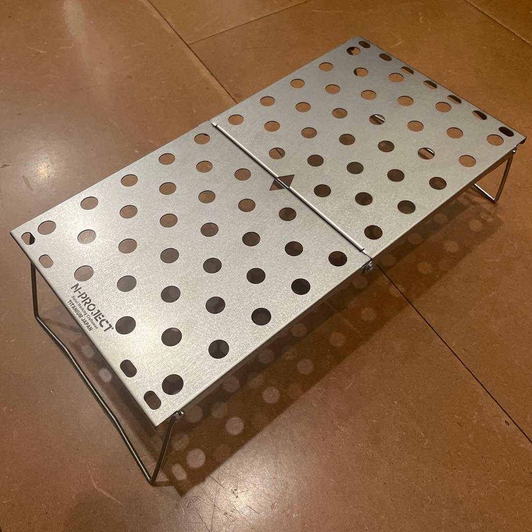 N-PROJECT チタンテーブル（S） 折畳式 コンパクト アウトドアテーブル