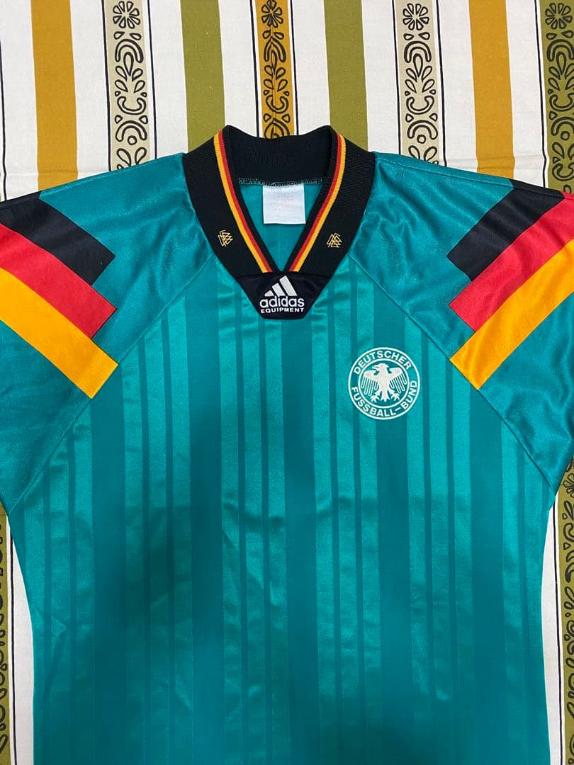 adidas◼️90sビンテージ◼️EQTドイツ連盟ユニホームシャツ◼️サッカー