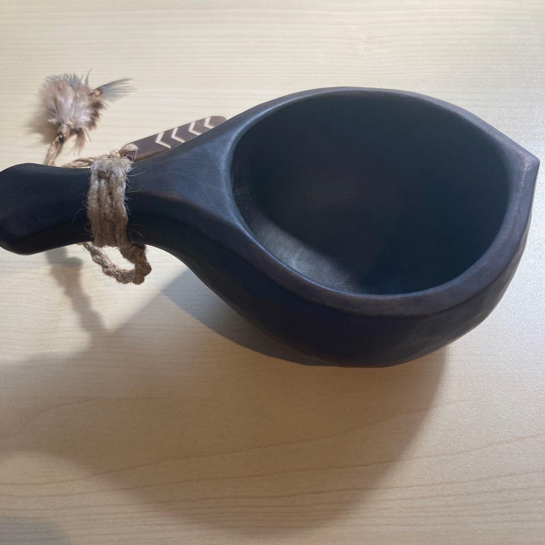 【新品】ソウルオブシベリア #1 ブラックペンダント　No.1800 ククサ