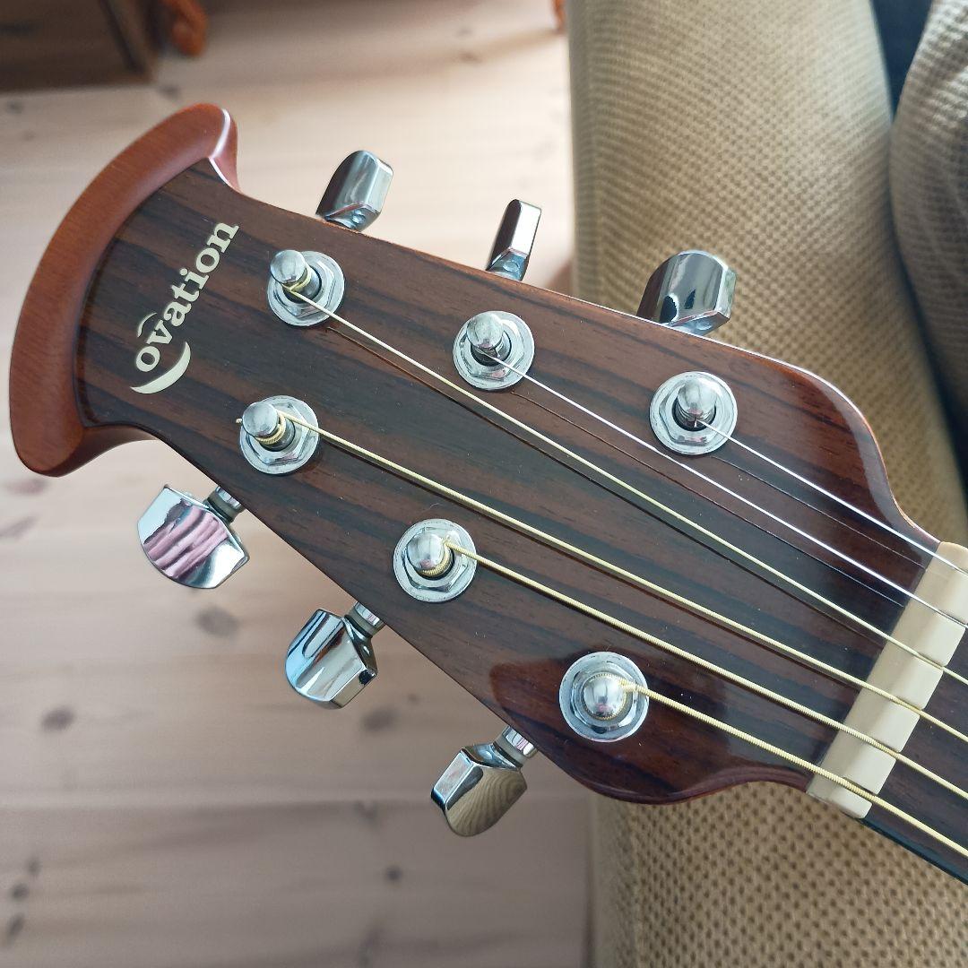 超美品　低弦高　Ovation エレアコギター 黒　Elite　おまけ付き
