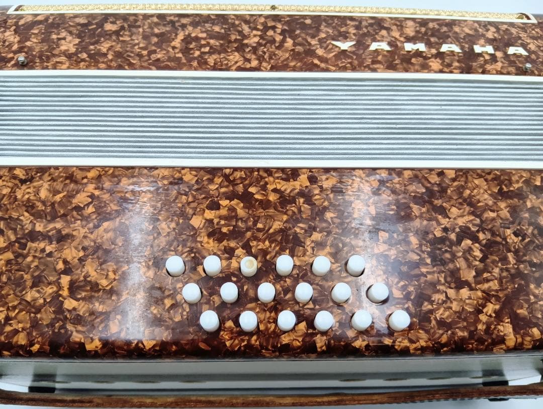 レトロ ヤマハ アコーディオン 30鍵盤 ハードケース付き