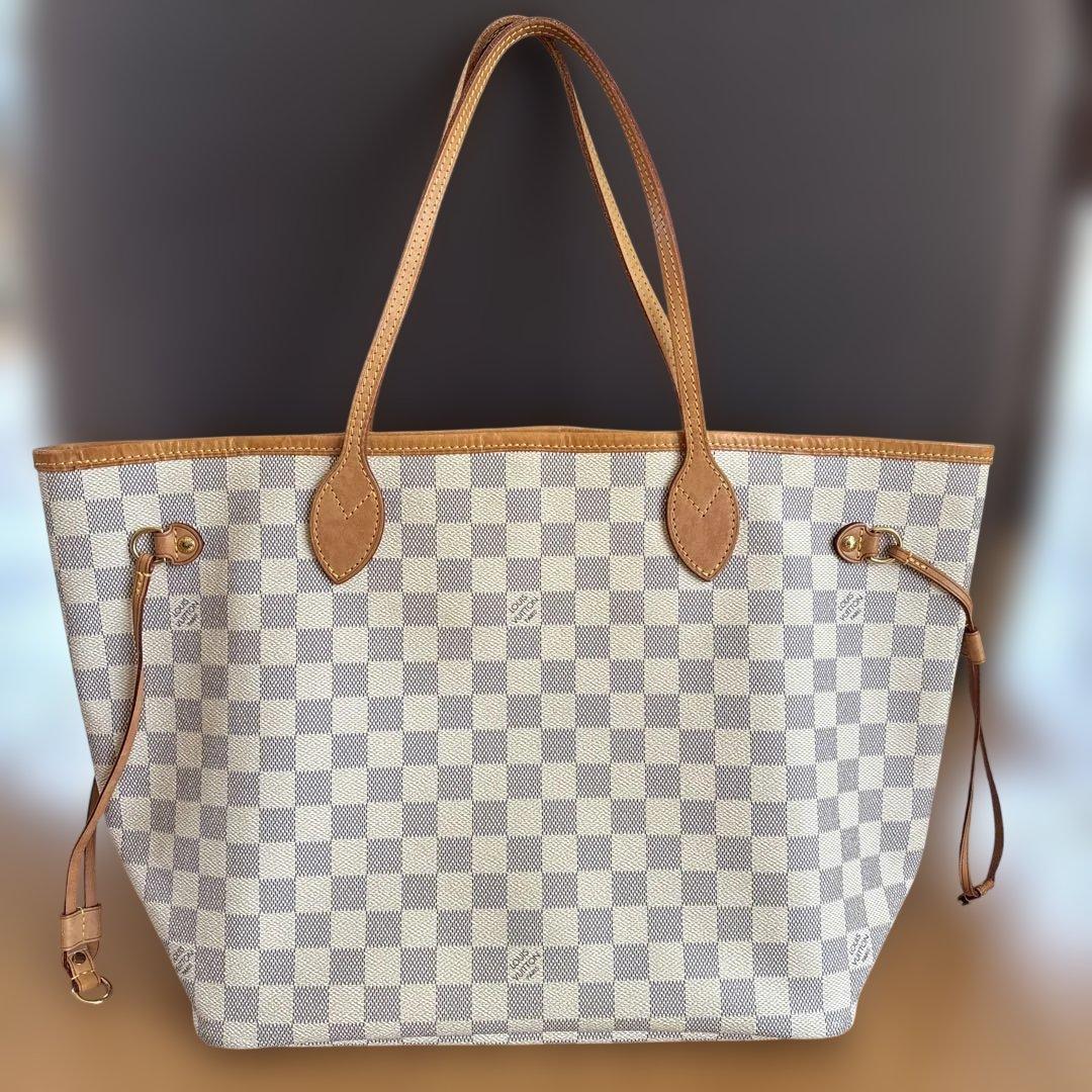 ルイヴィトン　トートバッグ ダミエ アズール　ホワイト