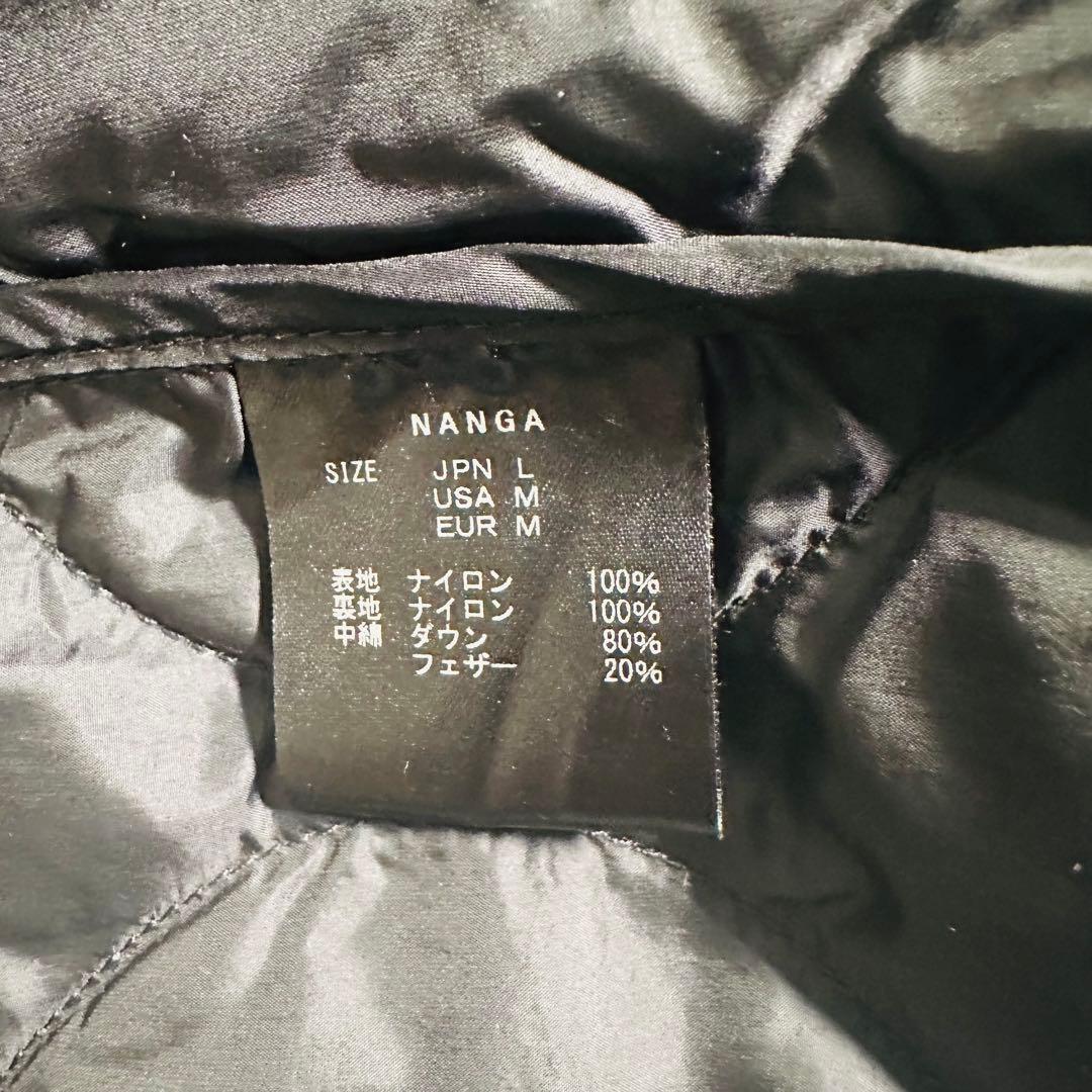 NANGA ナンガ 焚火キルトダウンカーディガン インナーダウンジャケット 黒