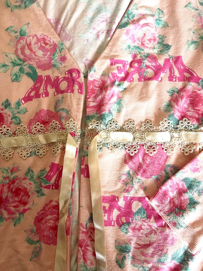 アンナモリナーリ　Ｂl u mar i ne ピンクカーディガン