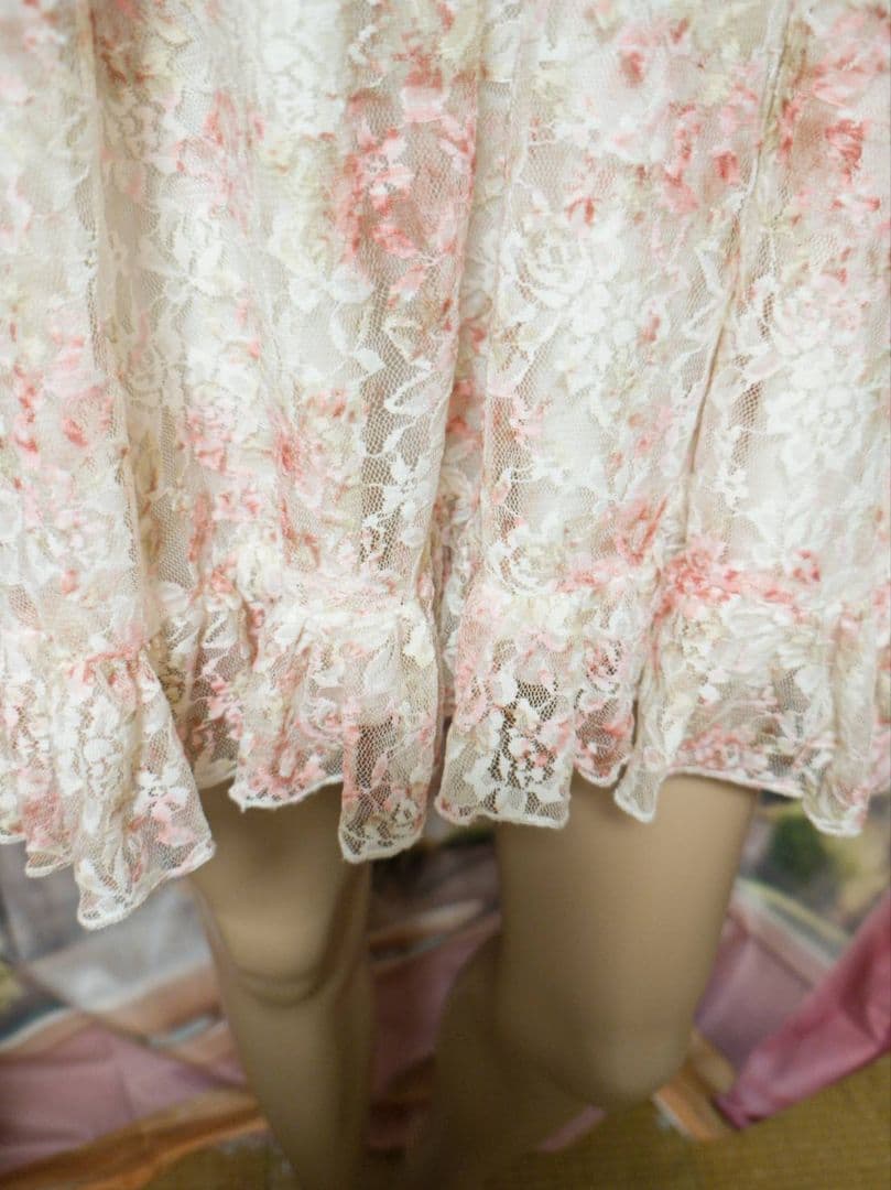 希少　リズリサ　レースフラワー　キャミソール　ワンピー　姫ロリ　00s　姫ギャル