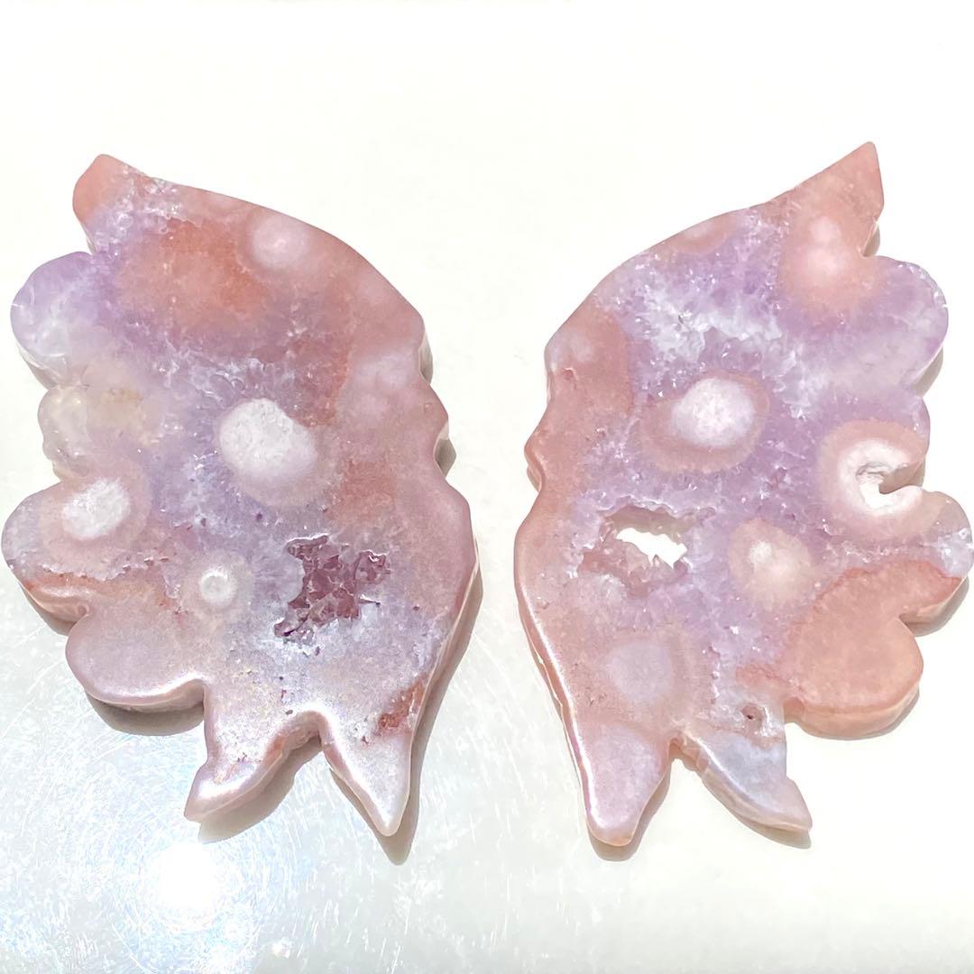 ★★破格大特価【 ピンクアメジスト 蝶々 バタフライ スタンド 彫り物 】