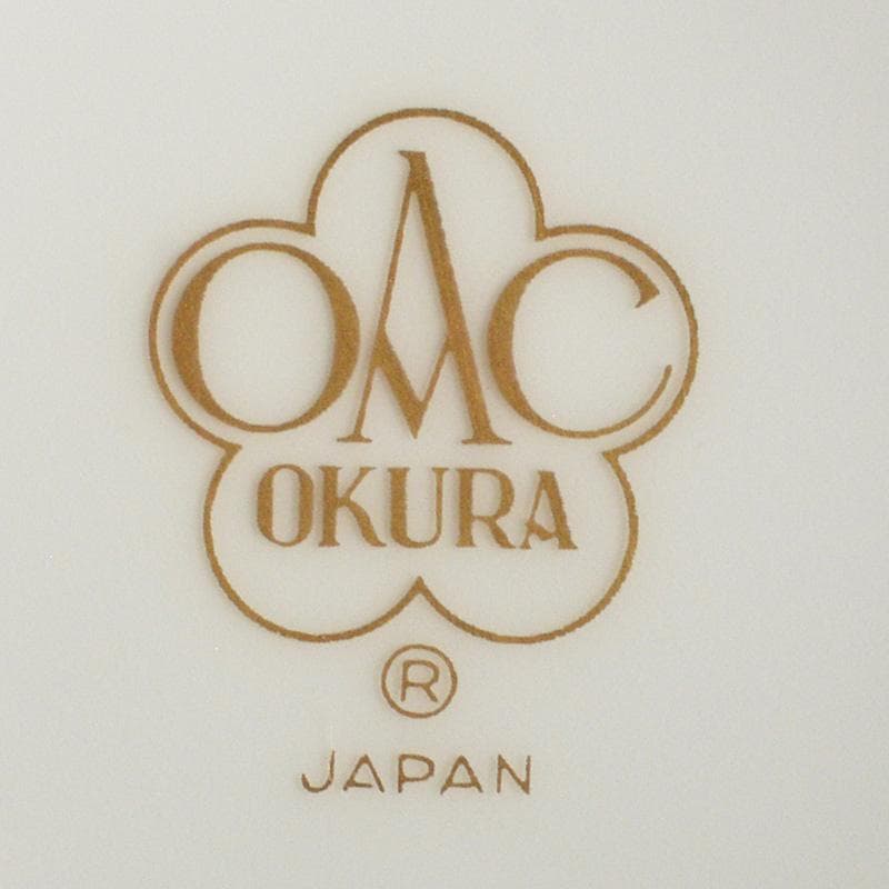 大倉陶園　OKURA　金蝕薔薇文　花瓶　N　6265