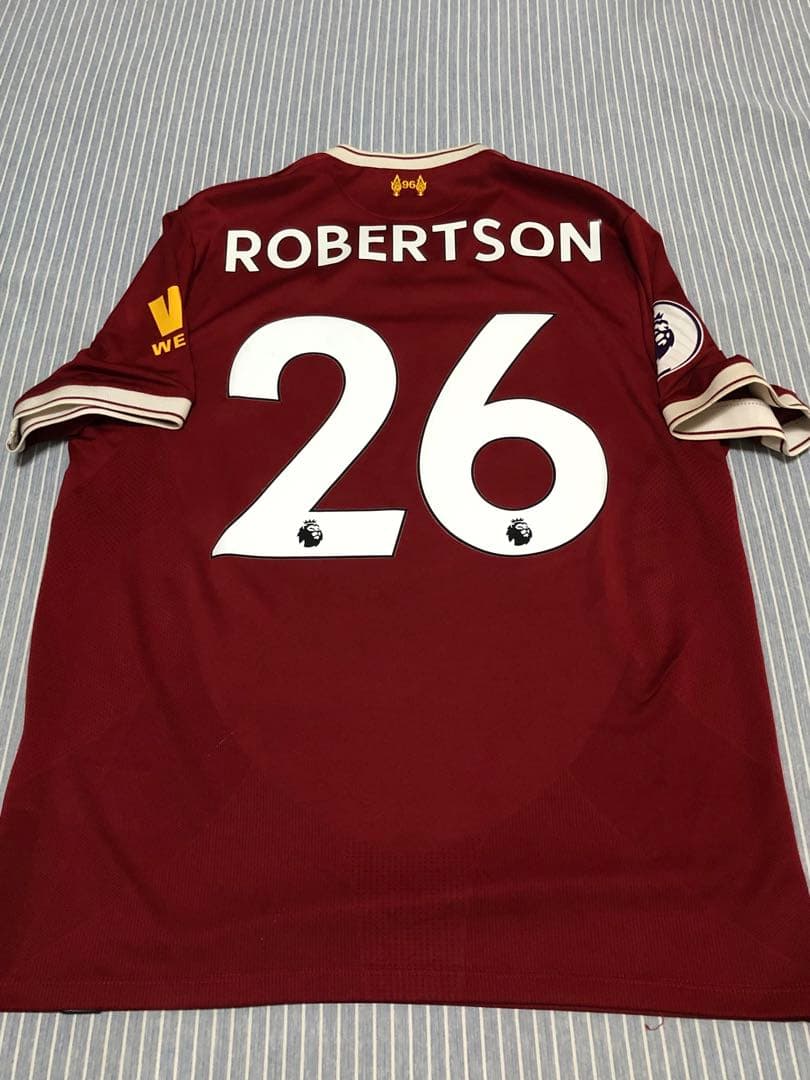 17/18 リバプール ロバートソン レスターシティ戦 実支給 公式証明書