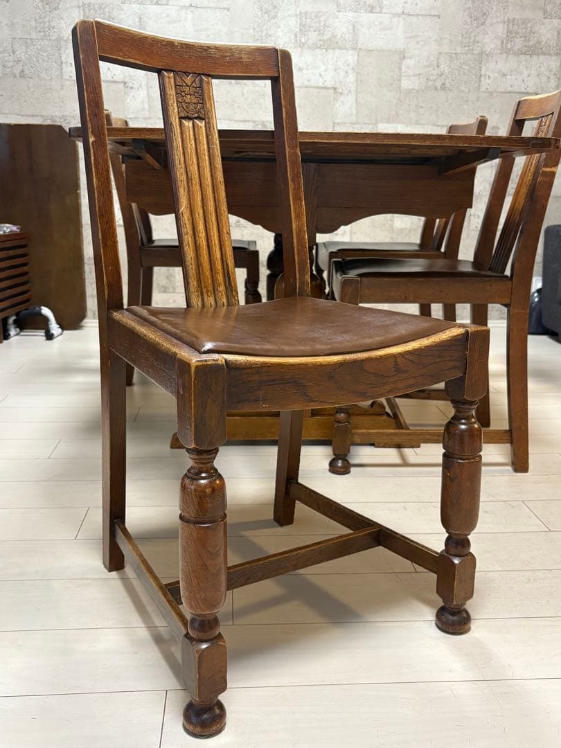 【3/5】イギリスアンティークダイニングチェア(1脚分)テーブル＆椅子3脚は別売