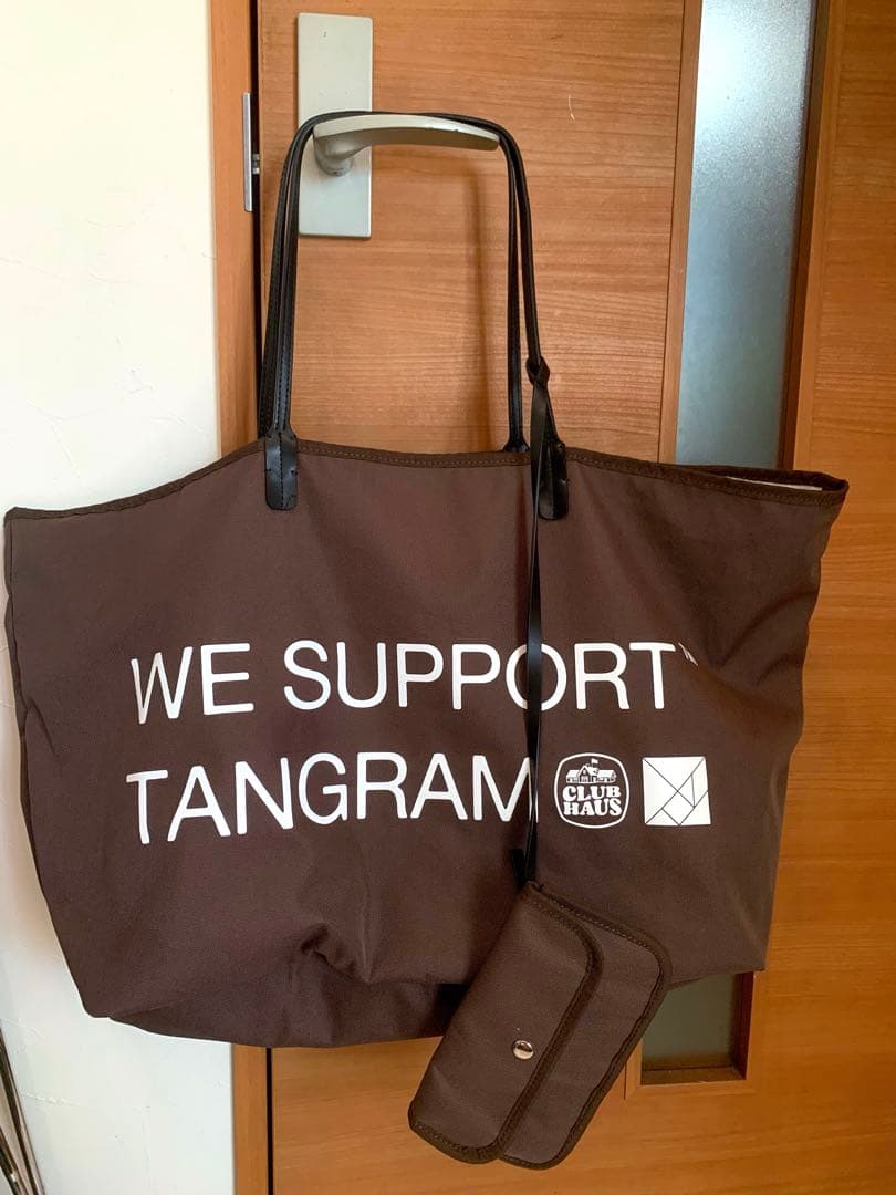希少　良品　即完売　クラブハウス×タングラム　リバーシブル　トートバッグ