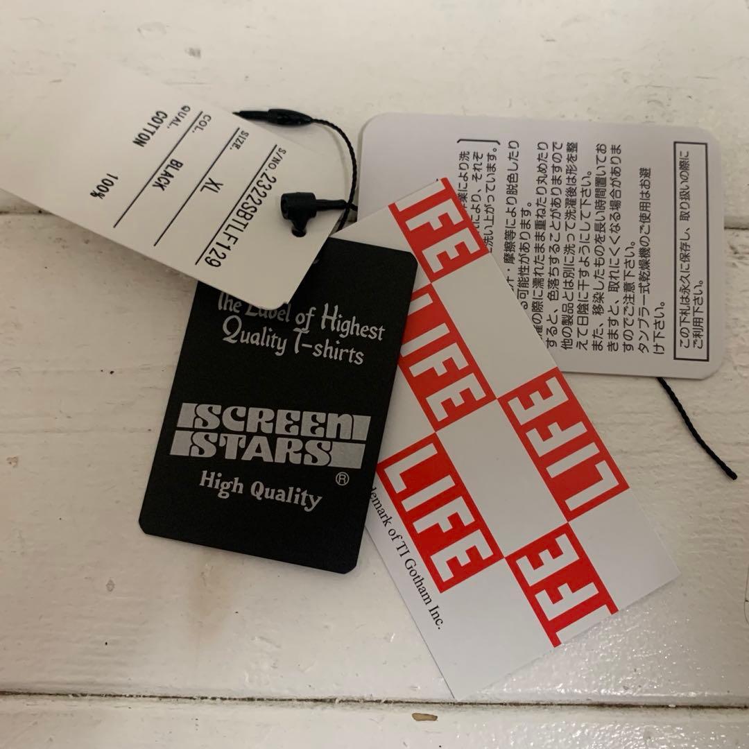 SCREEN STARS × LIFE レッドホットチリペッパーズ Tシャツ 黒