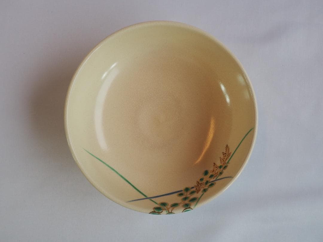 表千家13世即中斎宗左御書付『仁清写秋草茶碗』16代永樂善五郎〈即全〉造（共箱）