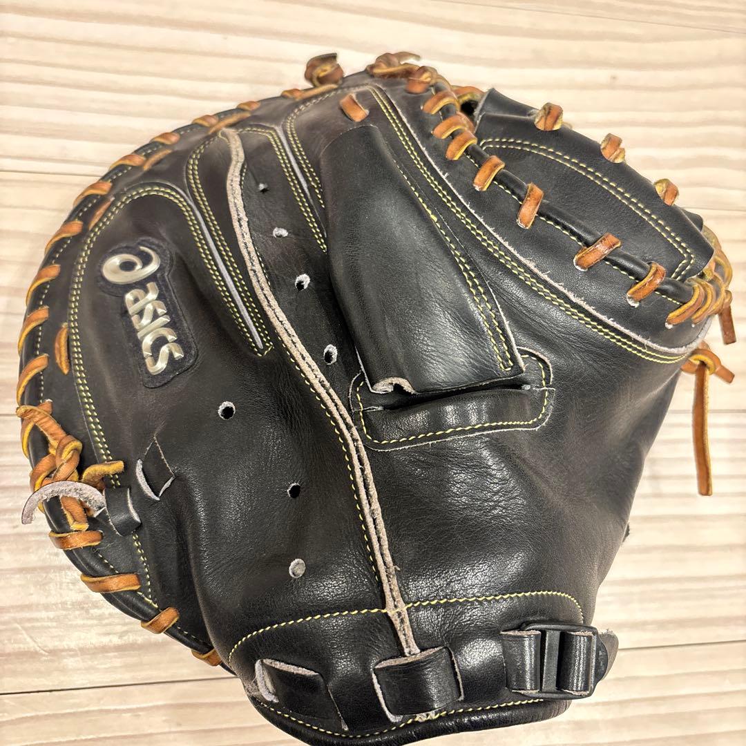 asics 硬式野球グローブ キャッチャーミット　BGH4DC 黒