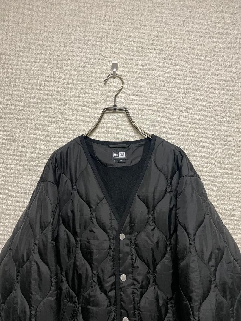 NEW ERA ニューエラ ゴルフ キルティングジャケット 黒 中綿ジャケット