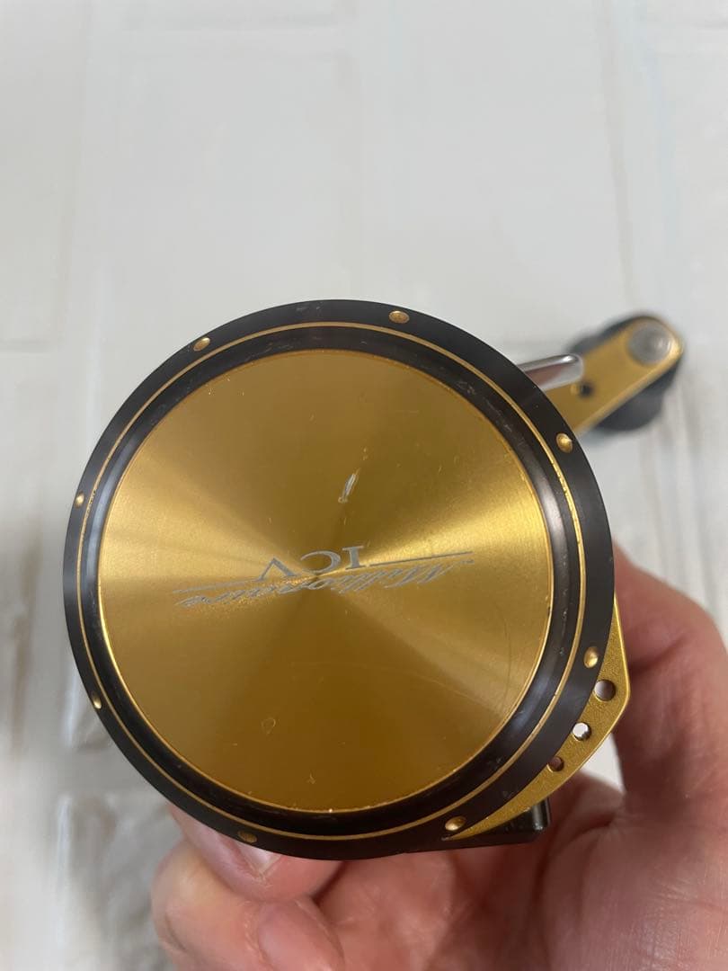 デジタル表示 両軸リール ゴールド/ブラック