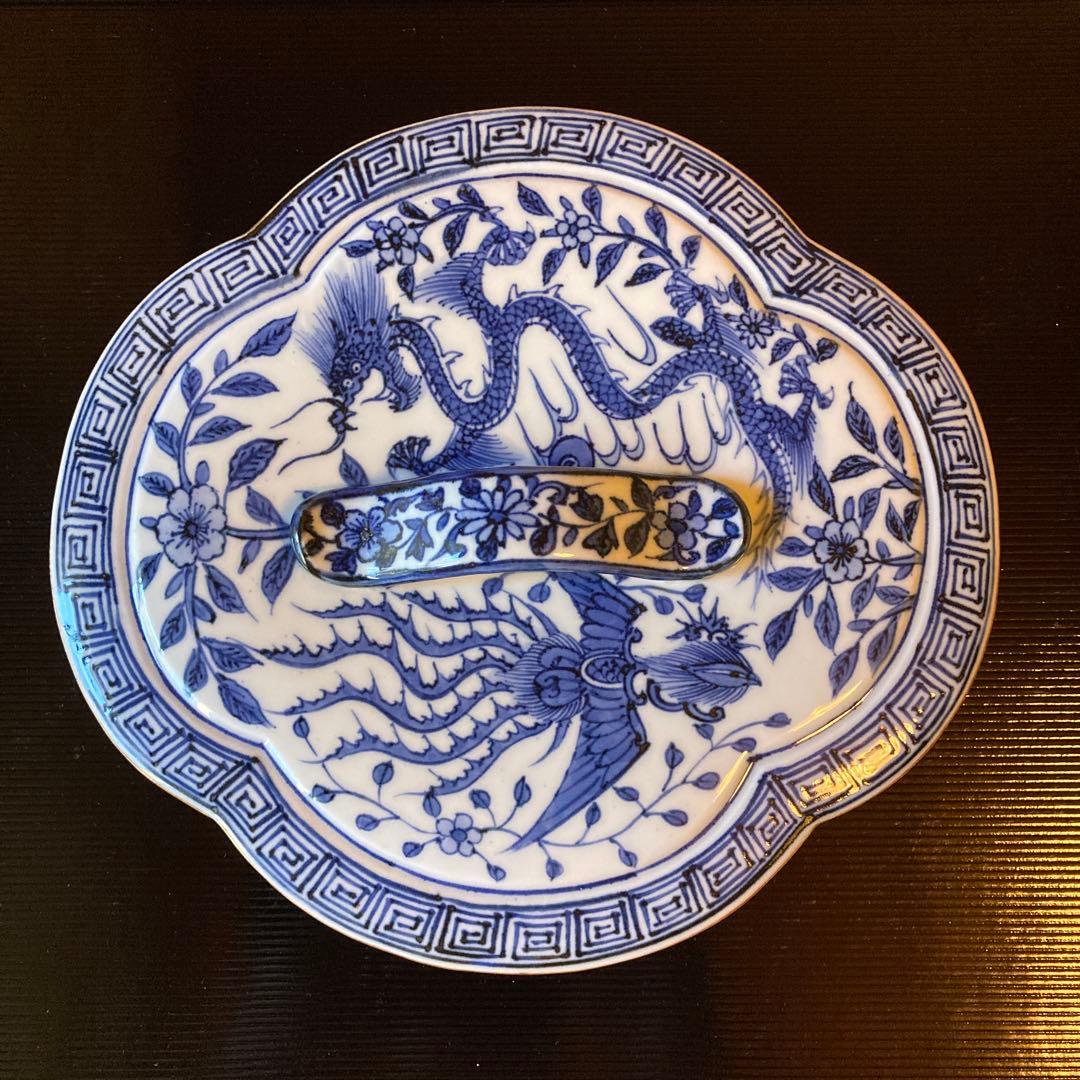 茶道　食篭　染付　京焼