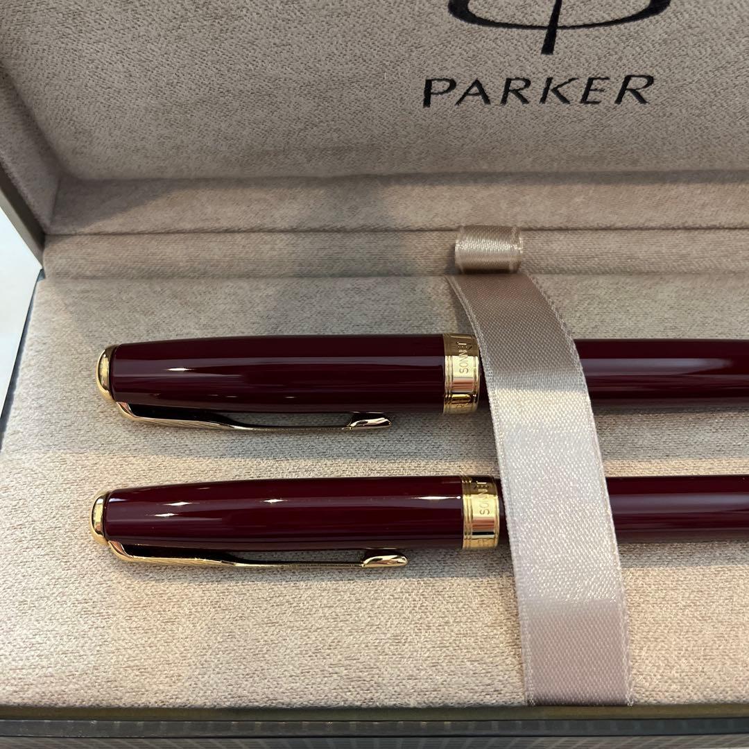 PARKER　パーカー　ソネット　万年筆とボールペン　オリジナルレッドGT