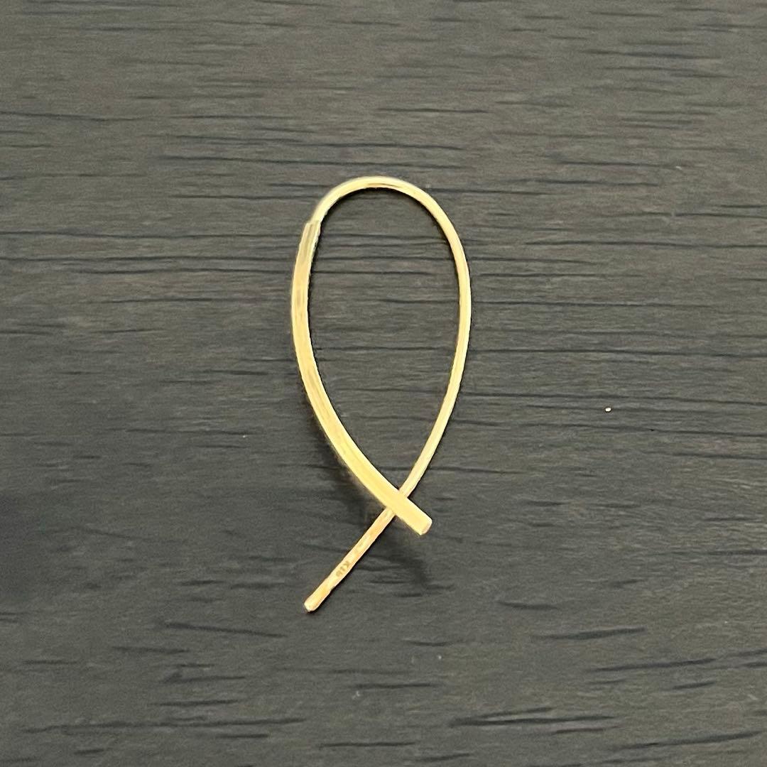 ⚫︎蔵人⚫︎≪RAPA≫ K18 Hineri ピアス (片方のみ)18金