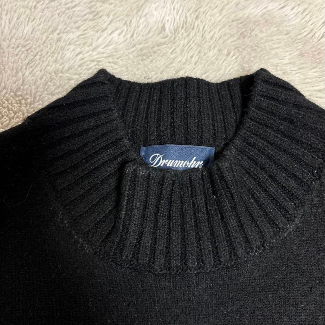 Drumohr/ドルモア／モックネックニット／ブラック／48