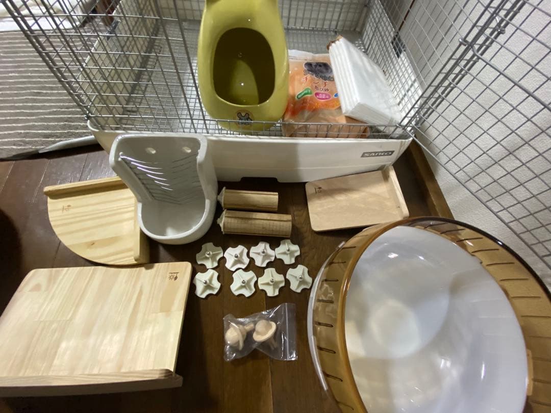 【チンチラ初めて応援セット！】ケージ込で全15点 イージーホーム60ハイメッシュ