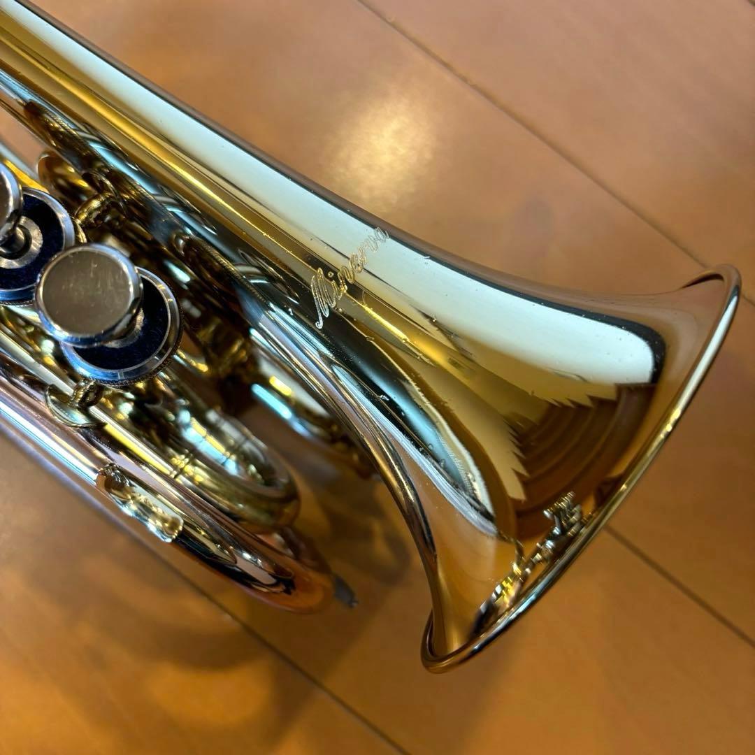 ポケットトランペット MPT250L Minerva ケース付き