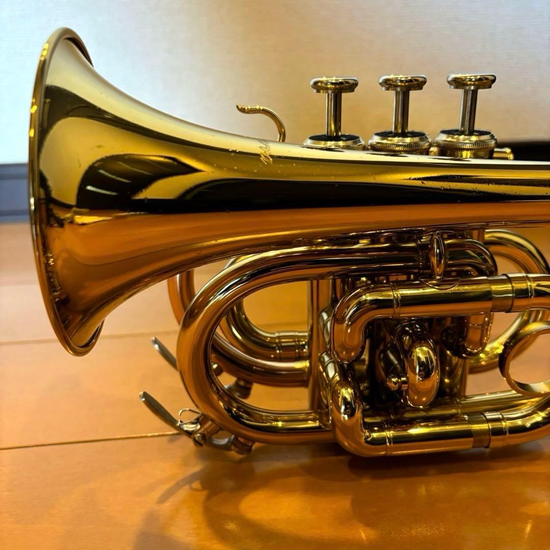 ポケットトランペット MPT250L Minerva ケース付き