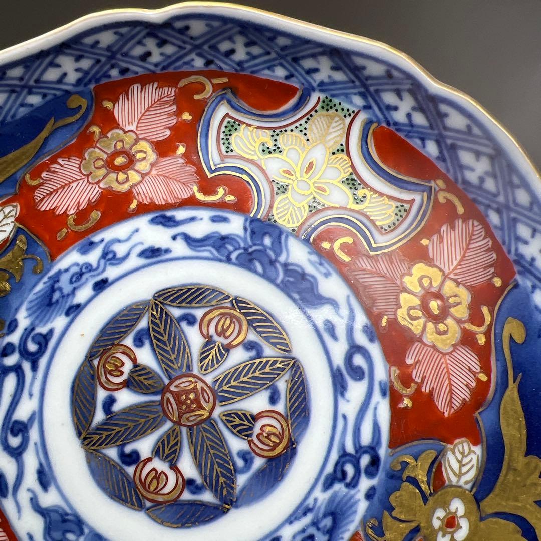 明治初期　極上手　大聖寺伊万里中皿14枚　木箱付　東Y8-0205☆2F