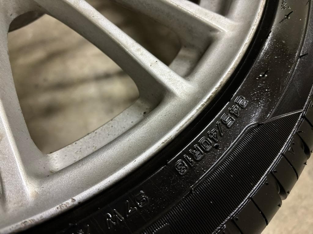 245/40R18 鍛造 インプレッサ WRX STI 純正OP 8.5J-18