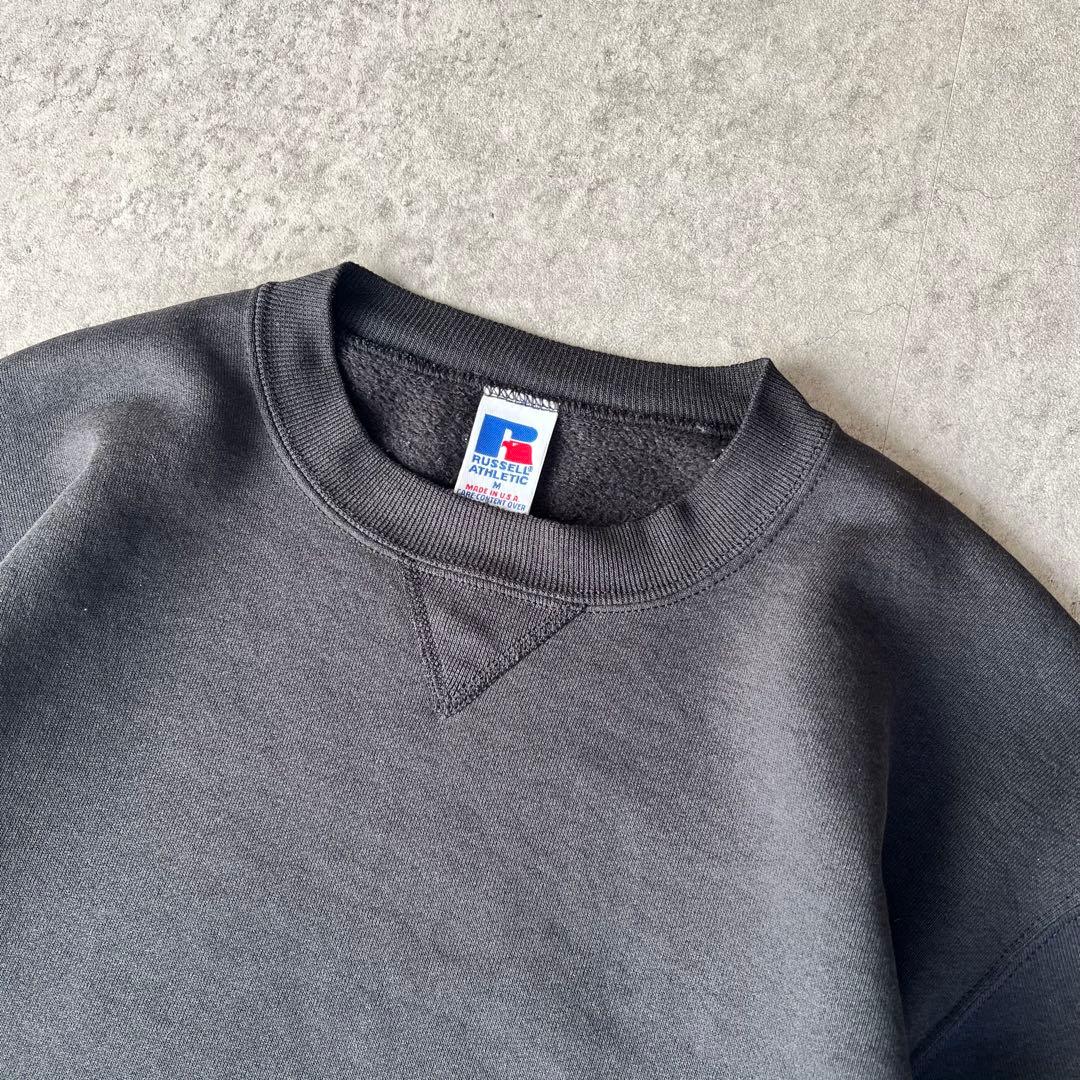 90s Russell ラッセルアスレチック 無地スウェット USA製 黒