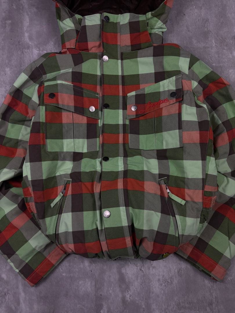 BURTON “ SHELL JACKET”CHECK gorpcore
