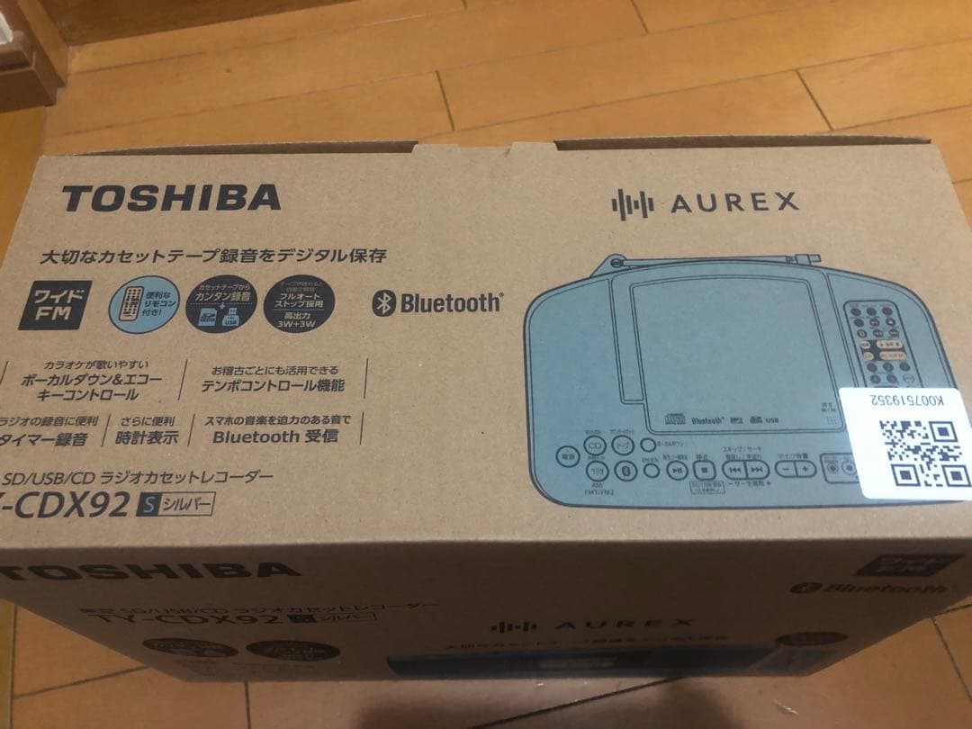 TOSHIBA TY-CDX92 Bluetooth ラジカセ