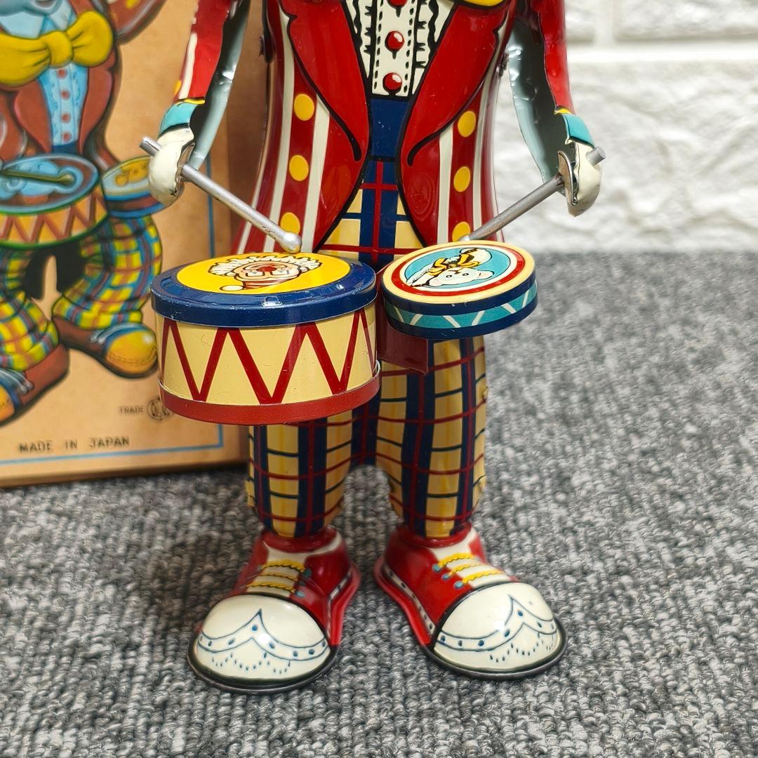 Elephant Drummer 象のドラマー レトロ金属製 ブリキ　おもちゃ