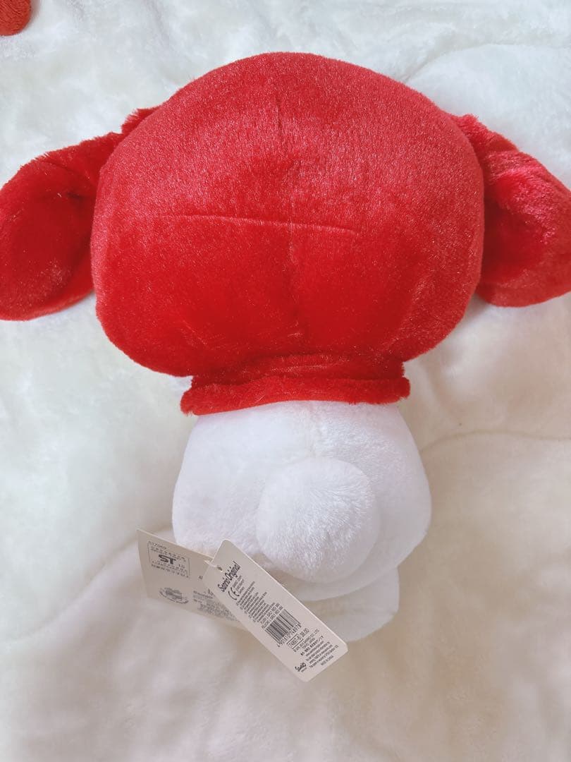 希少レア タグ付き マイメロディ40周年記念品ぬいぐるみ、おまけポーチ