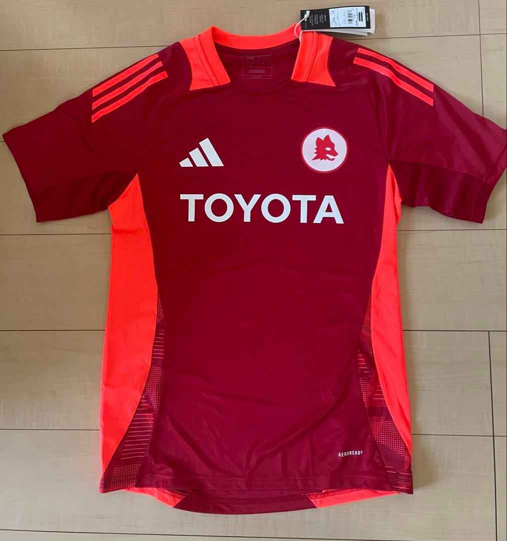 セリエAアディダスASローマサッカー練習トレーニングユニフォーム24赤Tiro