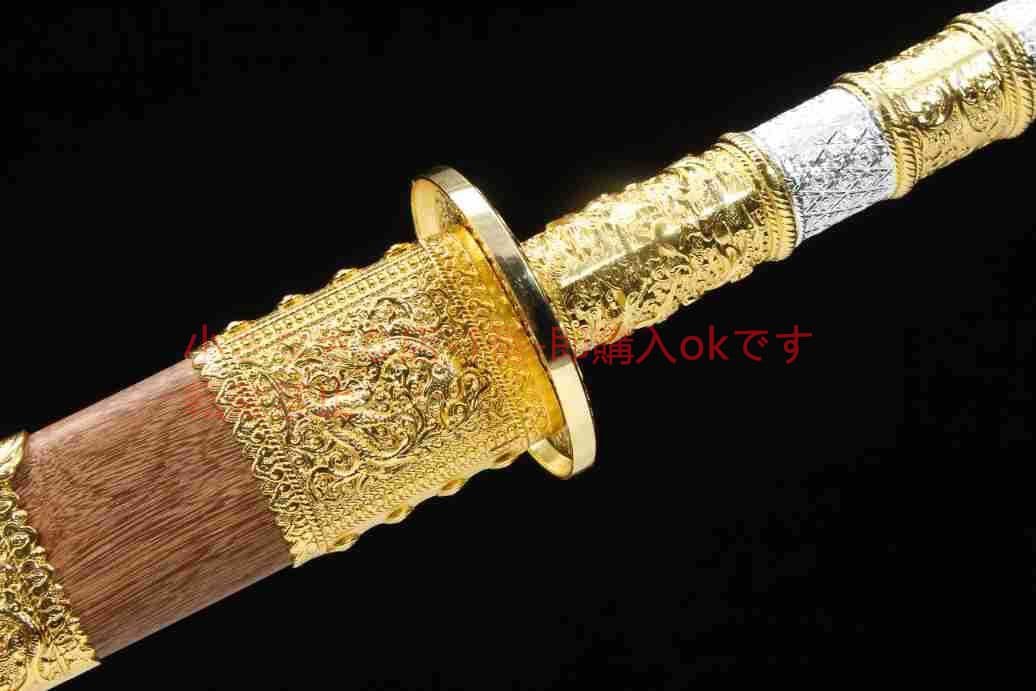 康熙戦刀模様鋼  古兵器 武具 刀装具 日本刀 模造刀 居合刀