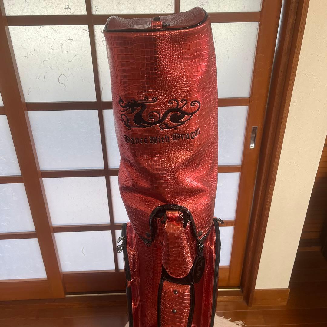 Dance With Dragon ゴルフバッグ レッド