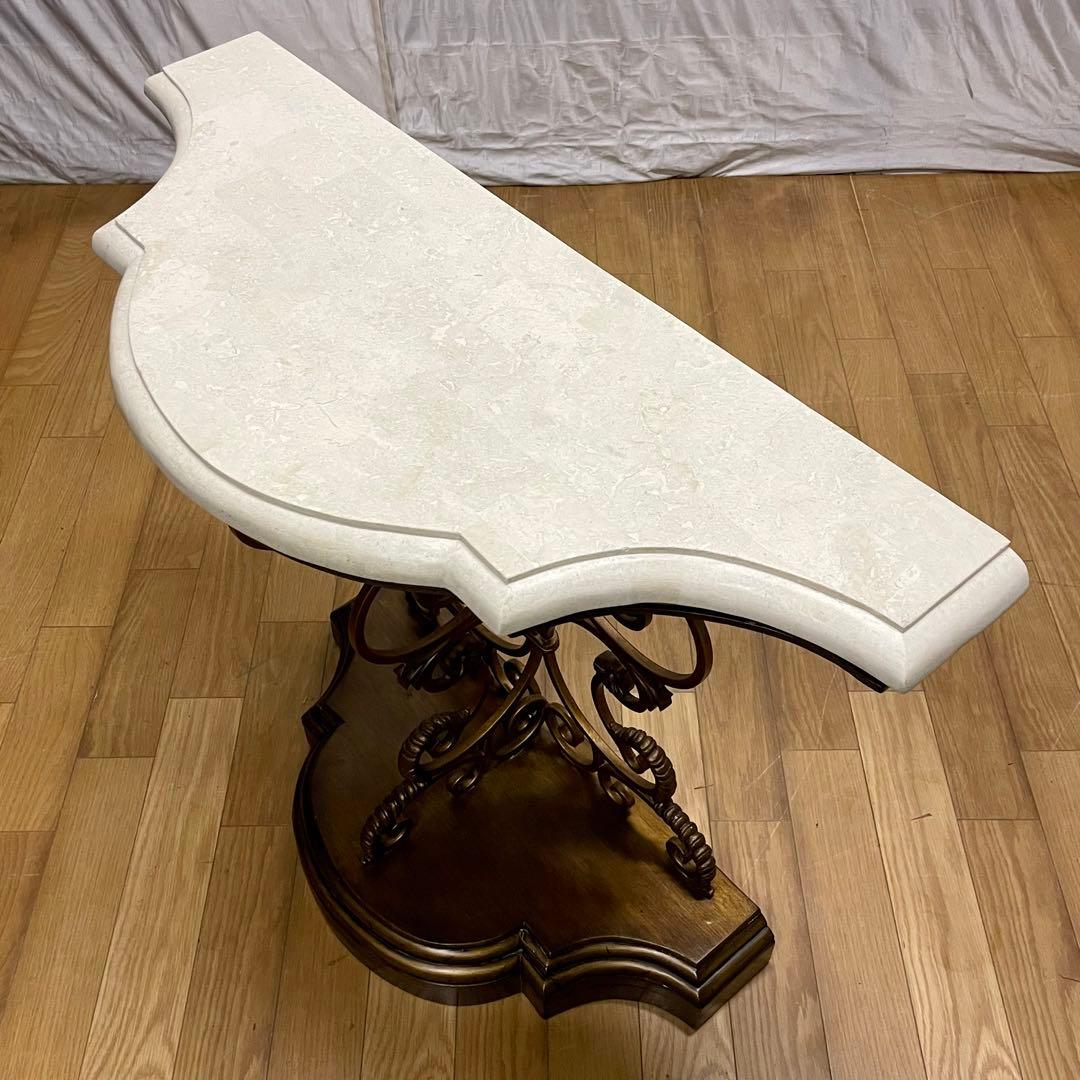 \"Philippines ハンドメイド\" 天然石とアイアンのコンソール