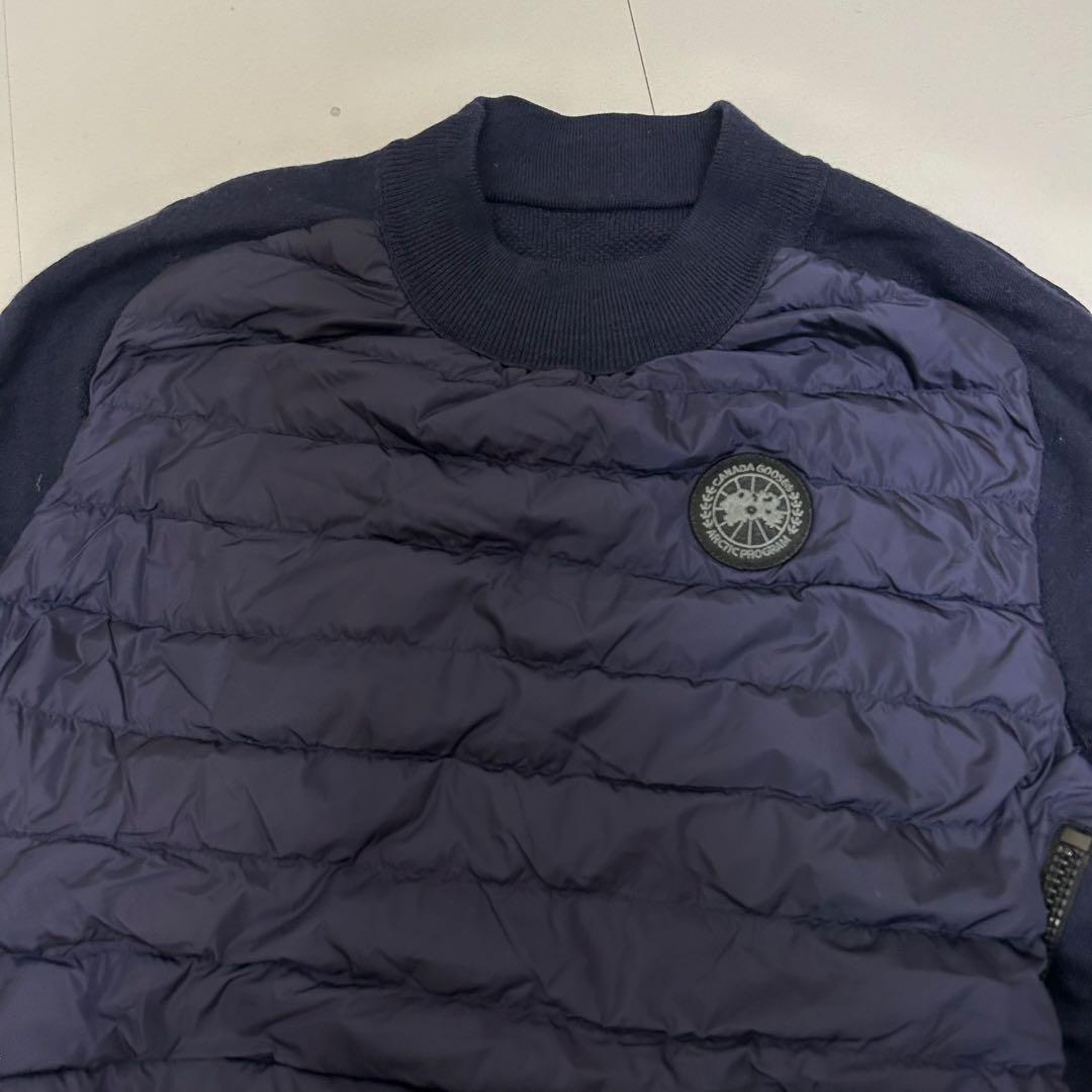 美品 ✨ カナダグース ダウンニット 6992MB 切り替え ブラックレーベル