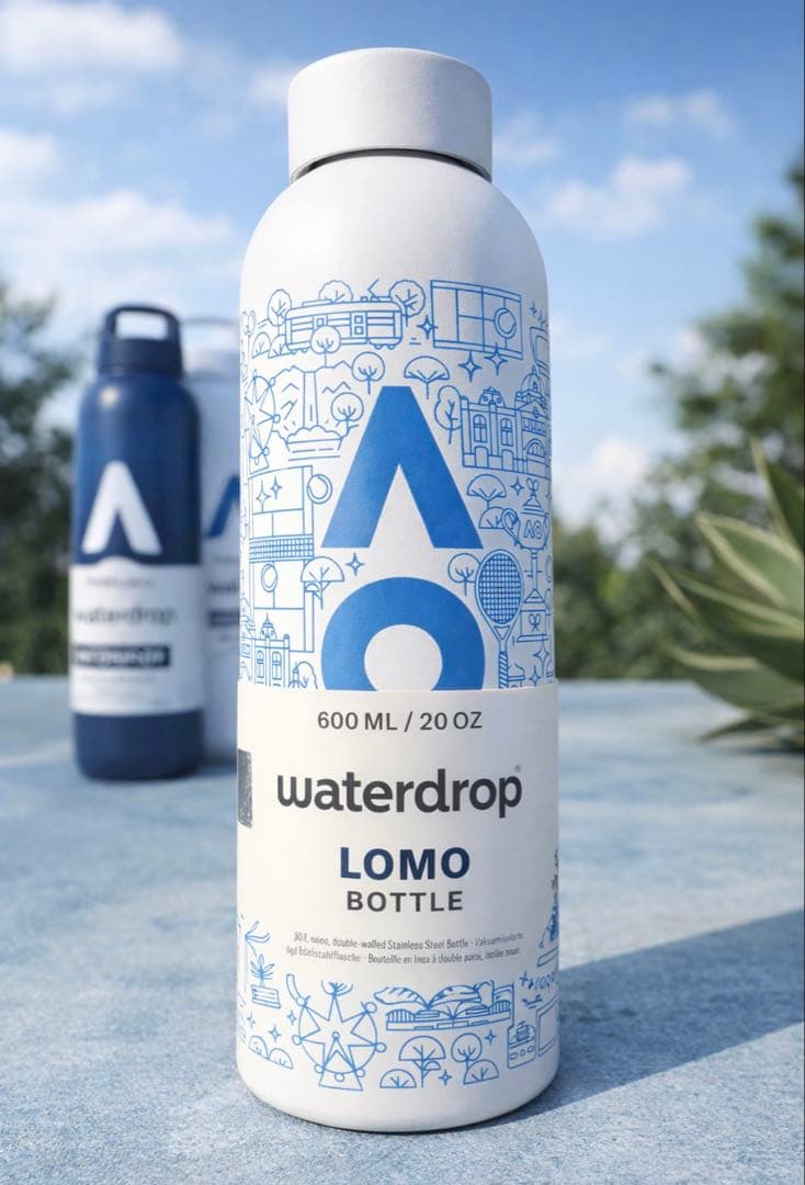 ＡＯ2026限定waterdrop LOMO BOTTLE 600ml ホワイト