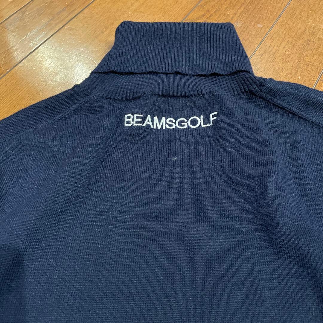 BeamsGolf ネイビー ハイネックセーター L